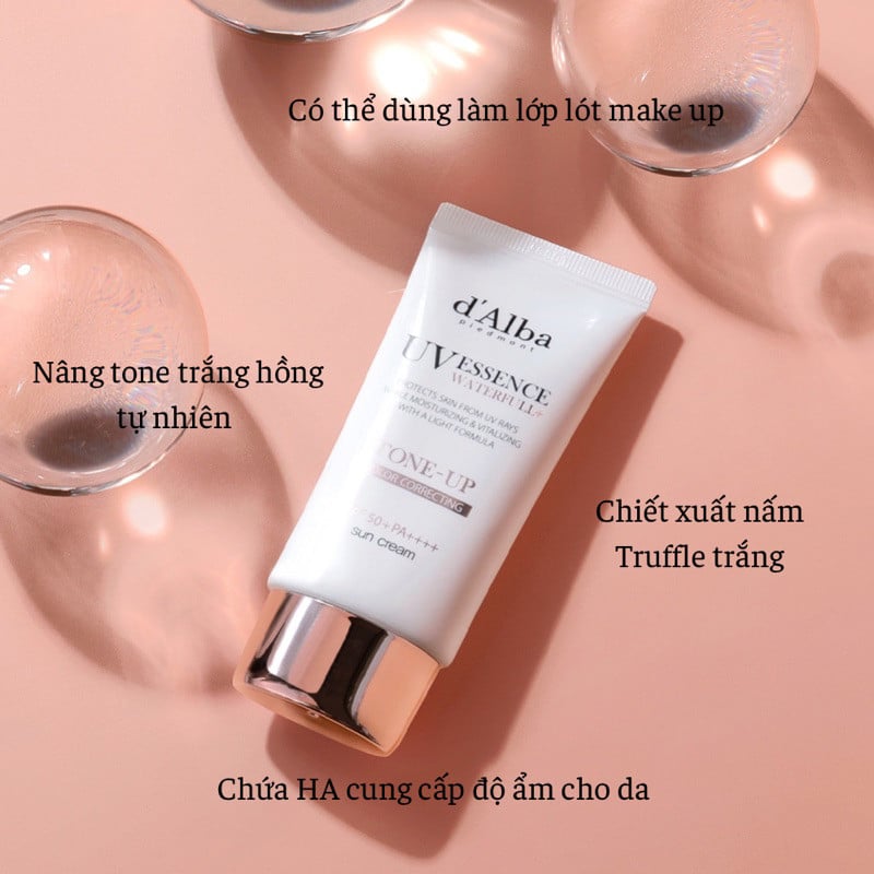 [d’Alba] Waterfull Tone-up Sun Cream - Kem chống nắng nâng tông da SPF 50+ 50ml