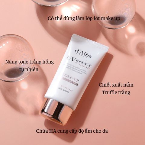 [d’Alba] Waterfull Tone-up Sun Cream - Kem chống nắng nâng tông da SPF 50+ 50ml