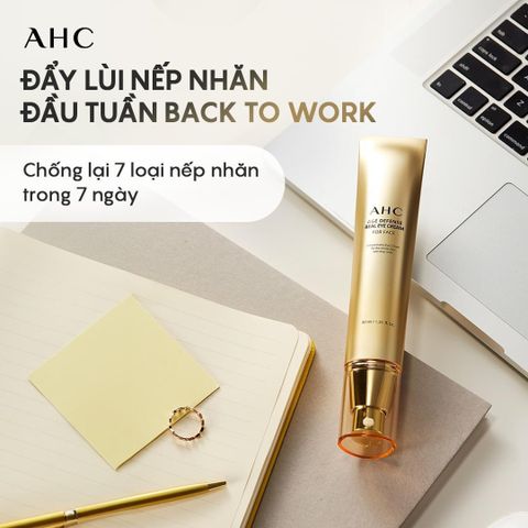 AHC Age Defense Real Eye Cream For Face Kem Mắt Hỗ Trợ Chống Lão Hóa Cho Toàn Mặt 40ml