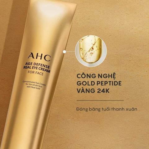 AHC Age Defense Real Eye Cream For Face Kem Mắt Hỗ Trợ Chống Lão Hóa Cho Toàn Mặt 40ml