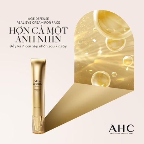 AHC Age Defense Real Eye Cream For Face Kem Mắt Hỗ Trợ Chống Lão Hóa Cho Toàn Mặt 40ml