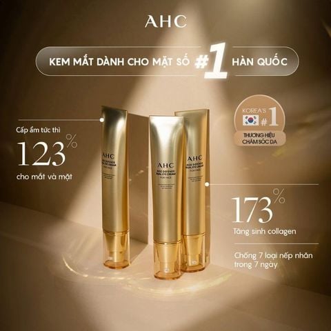 AHC Age Defense Real Eye Cream For Face Kem Mắt Hỗ Trợ Chống Lão Hóa Cho Toàn Mặt 40ml