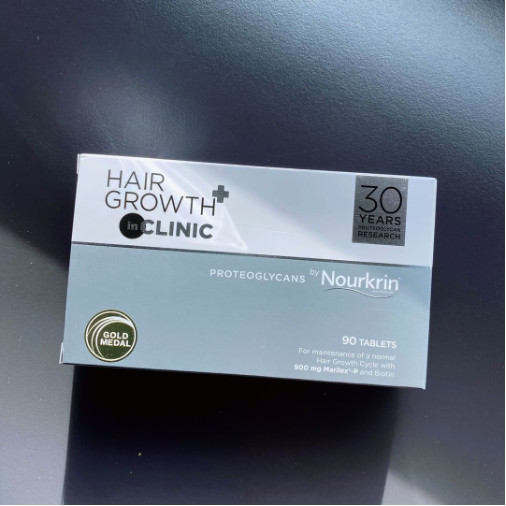 Nourkrin Hair Growth+ inCLINIC - Viên Uống Hỗ Trợ Kích Thích Mọc Tóc, Ngăn Ngừa Tình Trạng Rụng Tóc - 90 Viên