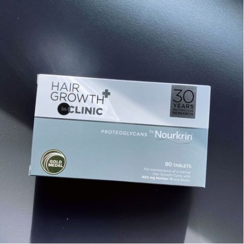 Nourkrin Hair Growth+ inCLINIC - Viên Uống Hỗ Trợ Kích Thích Mọc Tóc, Ngăn Ngừa Tình Trạng Rụng Tóc - 90 Viên