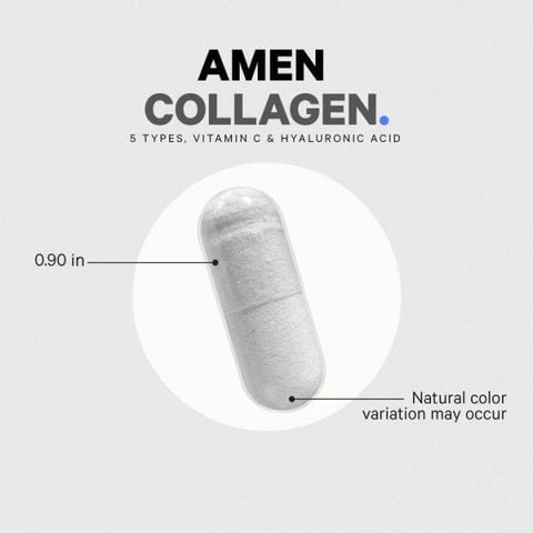 Codeage Amen Collagen+ - Viên Uống Làm Đẹp Bổ Sung Collagen, Vitamin C, HA 90 viên