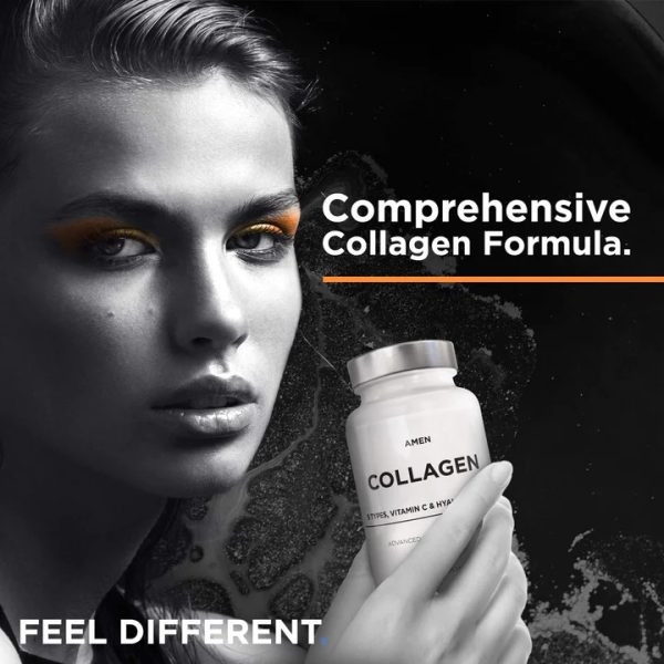Codeage Amen Collagen+ - Viên Uống Làm Đẹp Bổ Sung Collagen, Vitamin C, HA 90 viên