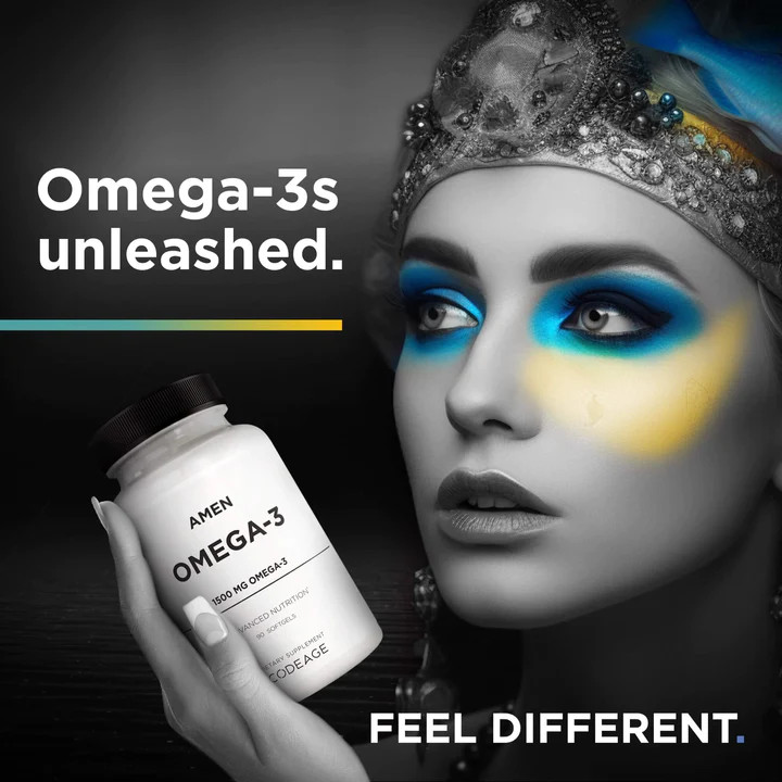 Codeage Amen Omega 3 - Viên Uống Dầu Cá Giúp Tăng Cường Sức Khỏe, Đẹp Da 90 viên