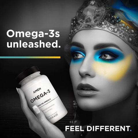 Codeage Amen Omega 3 - Viên Uống Dầu Cá Giúp Tăng Cường Sức Khỏe, Đẹp Da 90 viên