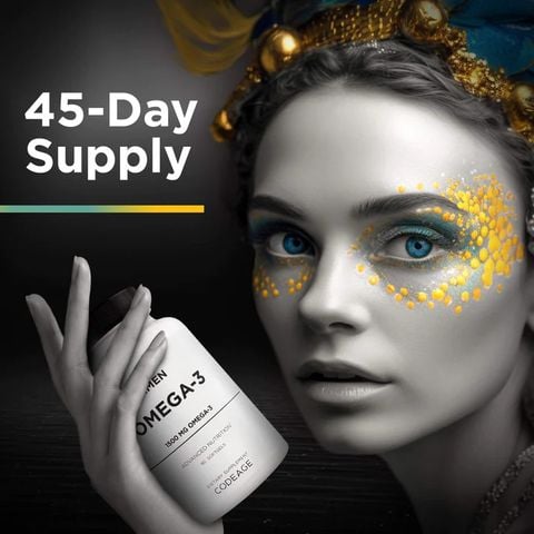 Codeage Amen Omega 3 - Viên Uống Dầu Cá Giúp Tăng Cường Sức Khỏe, Đẹp Da 90 viên