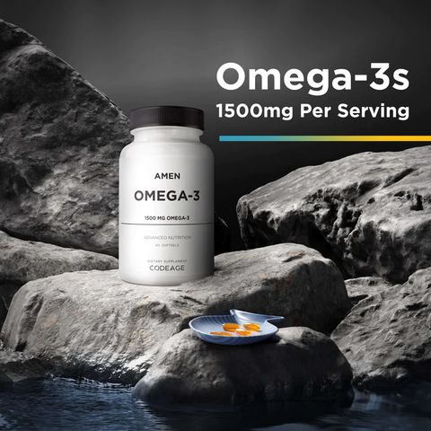 Codeage Amen Omega 3 - Viên Uống Dầu Cá Giúp Tăng Cường Sức Khỏe, Đẹp Da 90 viên