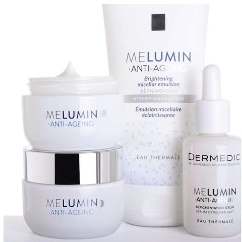 Dermedic Melumin - Kem Ngày - Đêm Dưỡng Trắng, Cải Thiện Sạm Nám, Da Không Đều Màu 55g