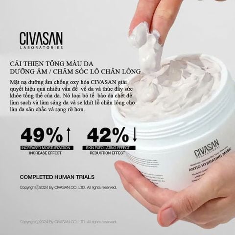 Civasan Antio Hydrating Mask - Mặt nạ dưỡng ẩm, làm dịu, thu nhỏ lỗ chân lông