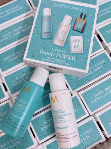 Cặp gội xả Moroccanoil Hydrating minisize 40ml