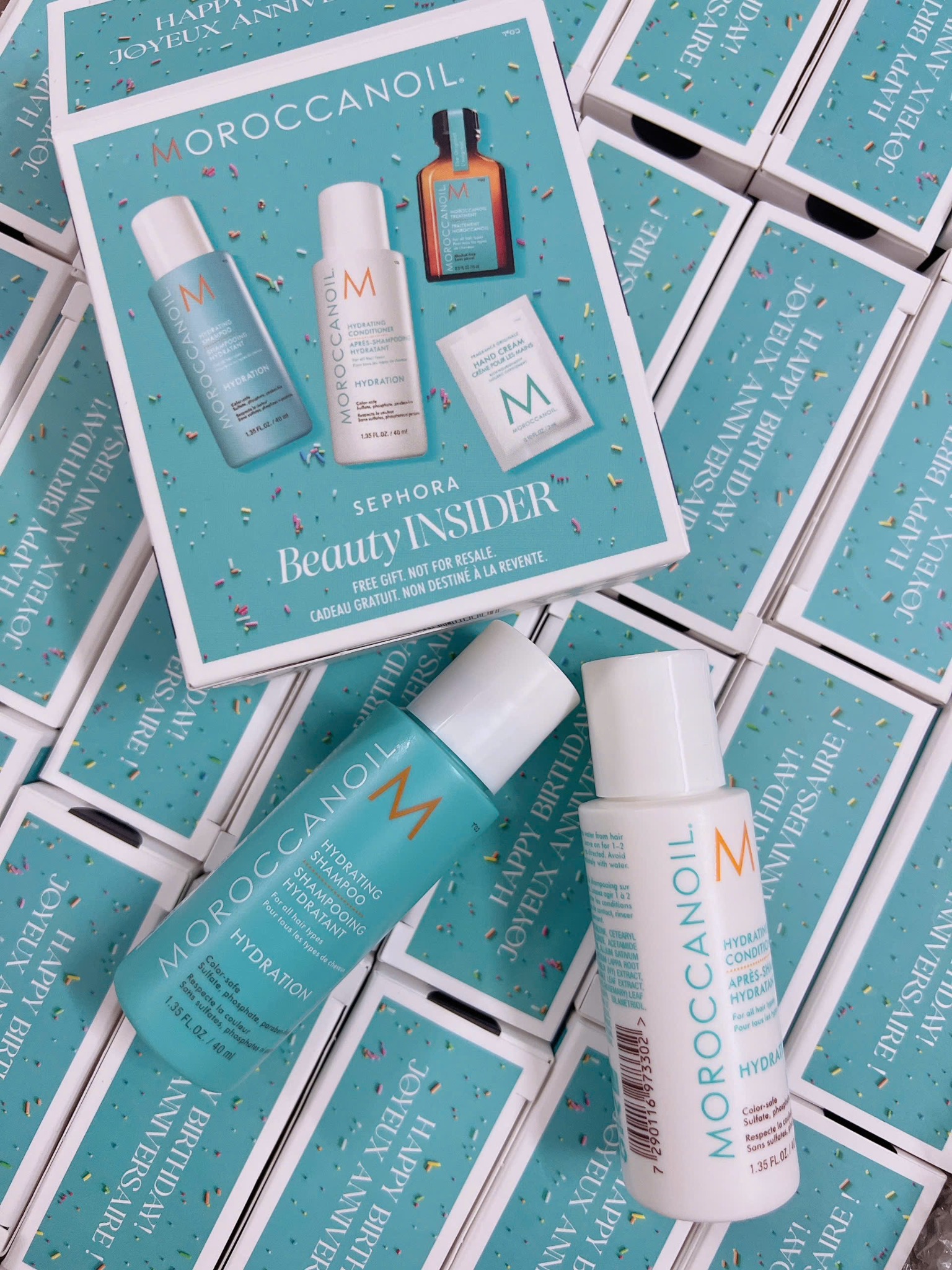 Cặp gội xả Moroccanoil Hydrating minisize 40ml