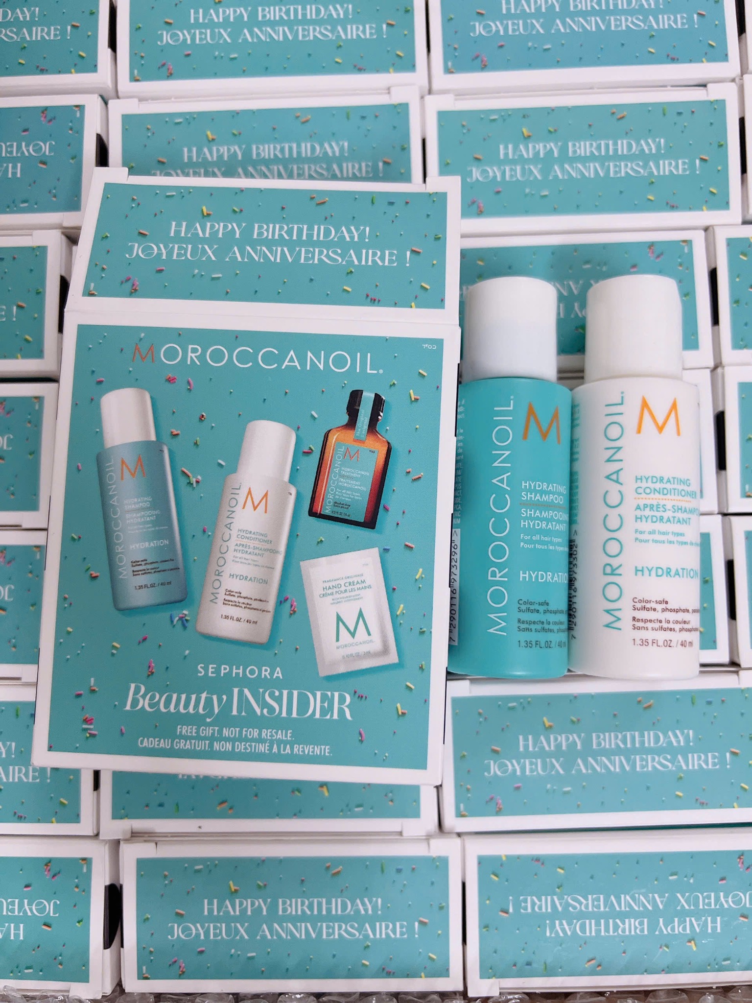 Cặp gội xả Moroccanoil Hydrating minisize 40ml
