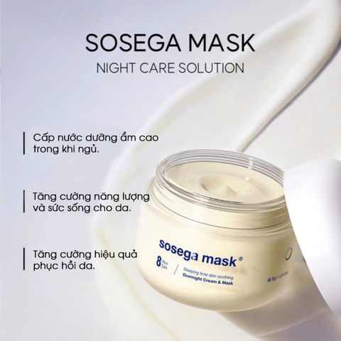 Civasan Sosega Mask - Mặt nạ ngủ hỗ trợ phục hồi và tái tạo da 50ml