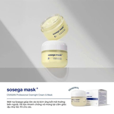 Civasan Sosega Mask - Mặt nạ ngủ hỗ trợ phục hồi và tái tạo da 50ml