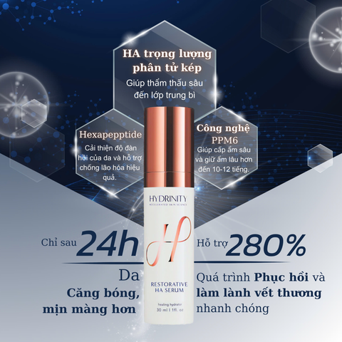 Tinh Chất Phục Hồi Da Hydrinity Restorative HA Serum Căng Bóng Và Cải Thiện Độ Đàn Hồi Da 30ml