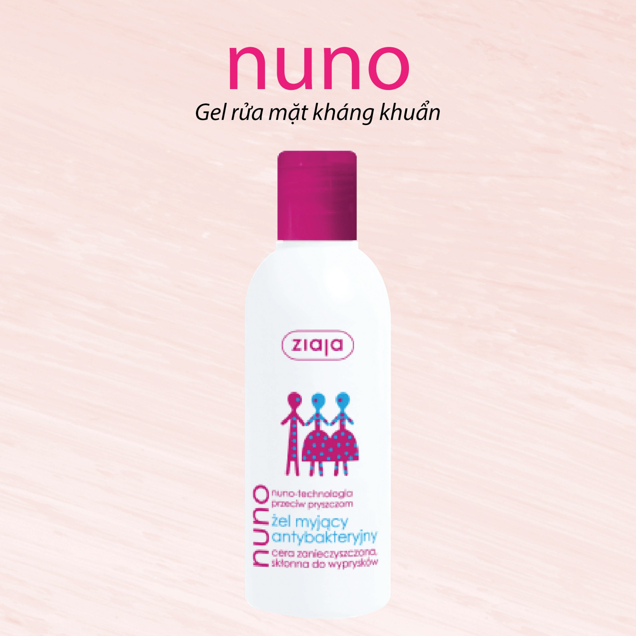 ZIAJA NUNO - Sữa rửa mặt cho da dầu mụn 200ml