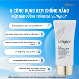 Bộ đôi sản phẩm dưỡng trắng bảo vệ phục hồi tái tạo da ban ngày Sennio SNO 670-22 