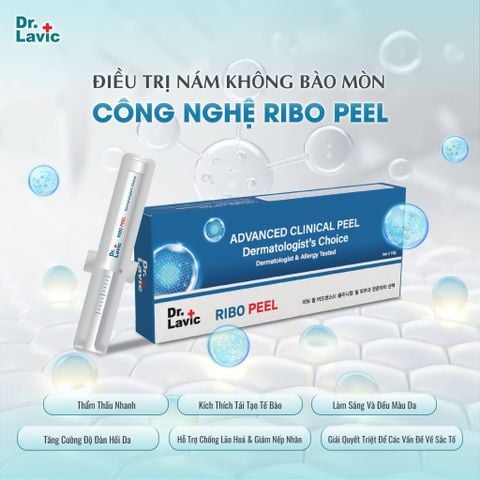 Serum Ribo Peel Dr.Lavic dưỡng trắng da, ngừa mụn, mờ nám 1.5g DR968 