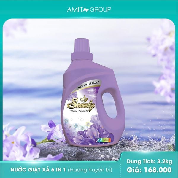  Nước Giặt xả hương Huyền Bí 6in1 Scanly giúp giữ màu bền bỉ, Thơm ngát cả ngày dài 