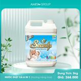  Nước Giặt xả hương Nắng Mai 6 in 1 Scanly giúp giữ màu bền bỉ, làm mềm từng sợ vải 3.2-5kg 