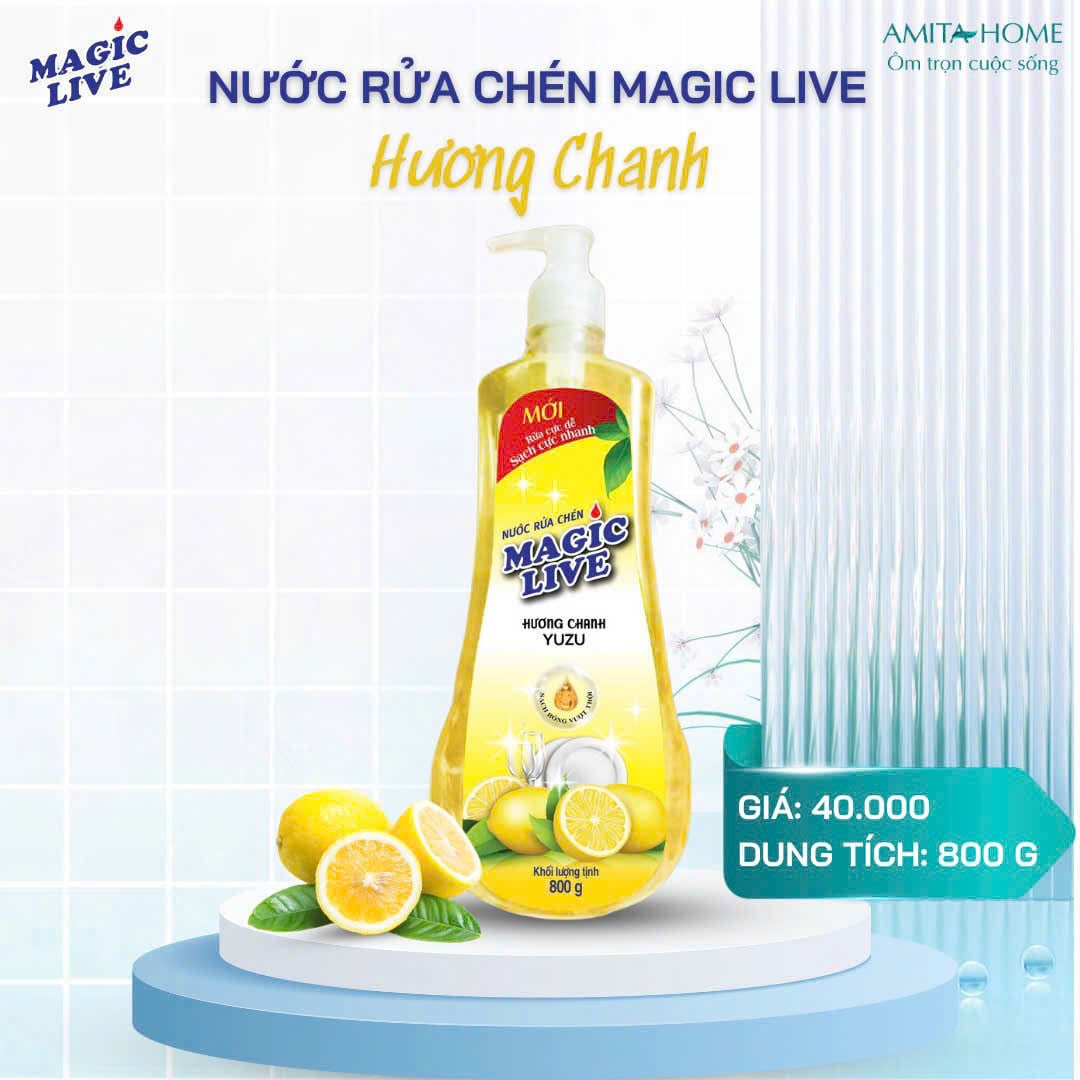 Nước rửa chén Hương Chanh giúp bát sáng bóng như mới, khử mùi, an toàn bảo vệ da 800g-3,6kg 