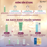  Gel rửa mặt 2in1 kiêm tẩy trang SENNIO Làm Sạch Sâu Loại Bỏ Cặn Trang Điểm và Sợi Bã Nhờn Sennio Bio Gel Cleanser SNO 826 