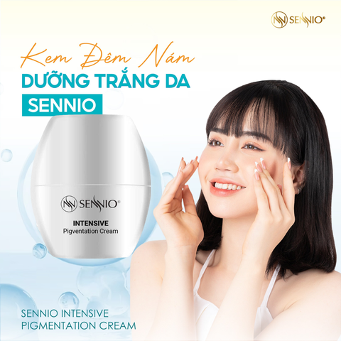 Kem đêm dưỡng trắng da mờ thâm mụn - sạm nám, chống lão hoá Sennio 30ml Intensive Pigmentation Cream SNO810 