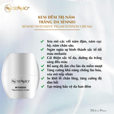  Bộ 2 sản phẩm dưỡng trắng da mờ thâm nám, tàn nhang, chống lão hoá ban đêm Sennio  Set 2 SNO 660-24 