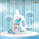  Nước Giặt xả hương Nắng Mai 6 in 1 Scanly giúp giữ màu bền bỉ, làm mềm từng sợ vải 3.2-5kg 