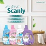  Nước Giặt xả hương Cuốn Hút 6 in 1 Scanly giúp giữ màu bền bỉ, làm mềm từng sợ vải 3.2-5kg 