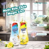  Nước rửa chén Hương Chanh giúp bát sáng bóng như mới, khử mùi, an toàn bảo vệ da 800g-3,6kg 