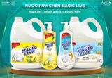  Nước rửa chén Hương Sữa Gạo giúp bát sáng bóng như mới, khử mùi, an toàn bảo vệ da 800g-3,6kg 