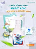  Siêu Tẩy Đa Năng Magic Live 500ml Loại bỏ các vết bẩn cứng đầu, an toàn với làn da 