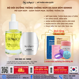  Bộ 2 sản phẩm dưỡng trắng da mờ thâm nám, tàn nhang, chống lão hoá ban đêm Sennio  Set 2 SNO 660-24 