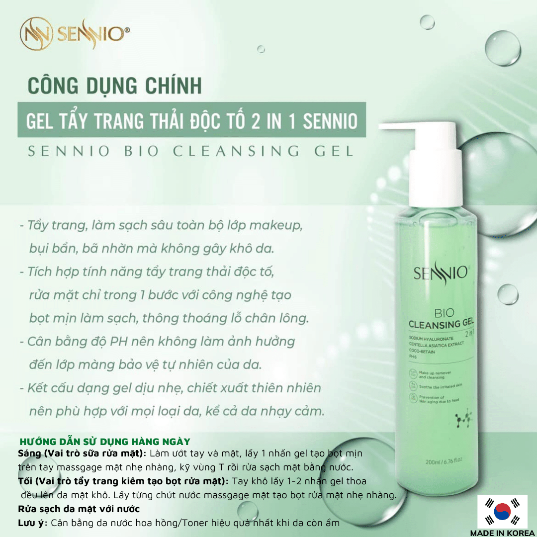  Bộ 5 sản phẩm tái sinh phục hồi da căng bóng sennio khôi phục cấu trúc da - giảm nhăn - tăng sinh collagen Sennio - SNO 663-53 