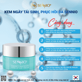  Bộ đôi sản phẩm cấp ẩm căng bóng phục hồi tái tạo dưỡng trắng da ban ngày Sennio SNO 670-20 