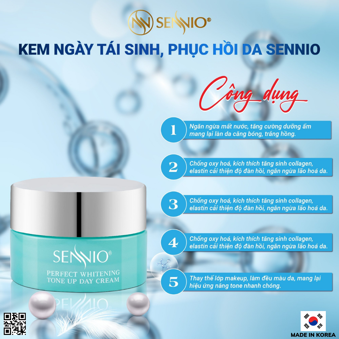  Bộ 06 SP tái sinh, phục hồi da căng bóng Sennio - SENNIO SNO 833 