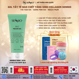  Gel tẩy tế bào chết da mặt SENNIO tăng sinh Collagen sáng da, làm sạch sâu, giảm ngừa mụn đầu đen 180ml SNO 844 