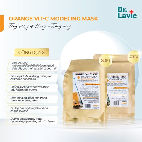  Mặt nạ dưỡng trắng làm sáng da Dr.Lavic Modeling Mask Orange Vit-C SNO839 