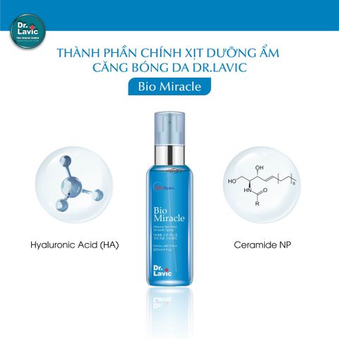  Xịt Khoáng Mặt Dưỡng Ẩm Dưỡng Da Căng Bóng Dr.Lavic Bio Miracle 120ml 