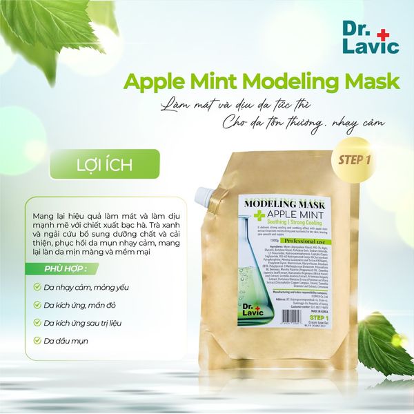  Mặt nạ làm dịu- phục hồi da Dr.Lavic Modeling Mask Apple Mint SNO838 