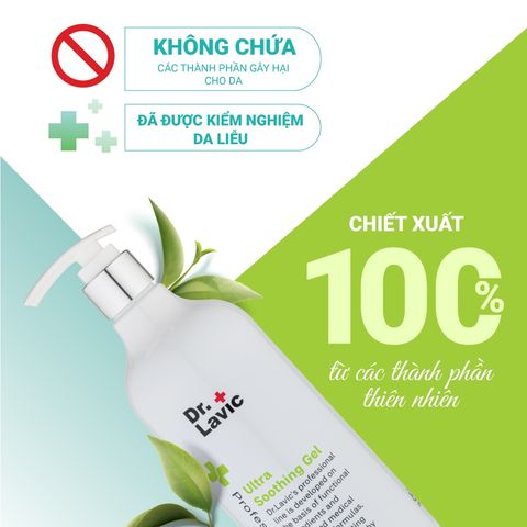  Gel phục hồi và làm dịu da tức thì Dr.Lavic ultra soothing gel 500ml DR801 