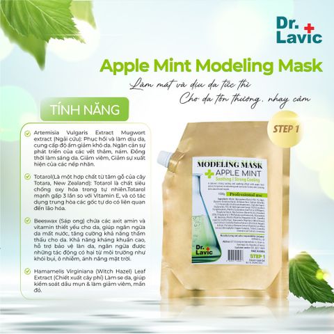  Mặt nạ làm dịu- phục hồi da Dr.Lavic Modeling Mask Apple Mint SNO838 