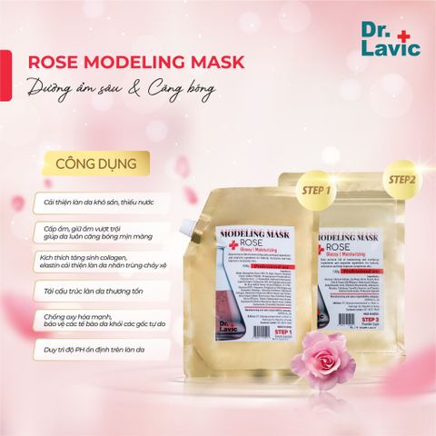  Mặt nạ cấp ẩm dưỡng da căng bóng Dr.Lavic Modeling Mask Rose SNO 837 