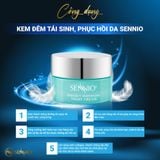  Kem đêm tái sinh, phục hồi da căng bóng, dưỡng trắng da mặt cấp ẩm giảm nhăn - Sennio Perfect Whitening Night Cream - SENNIO SNO 830 