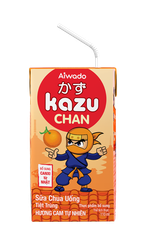 Sữa chua uống Aiwado Kazu Chan - Cam tự nhiên (thùng 48 hộp 110ml)