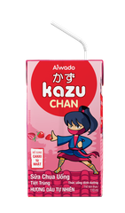 Sữa chua uống Aiwado Kazu Chan - Dâu tự nhiên (thùng 48 hộp 110ml)